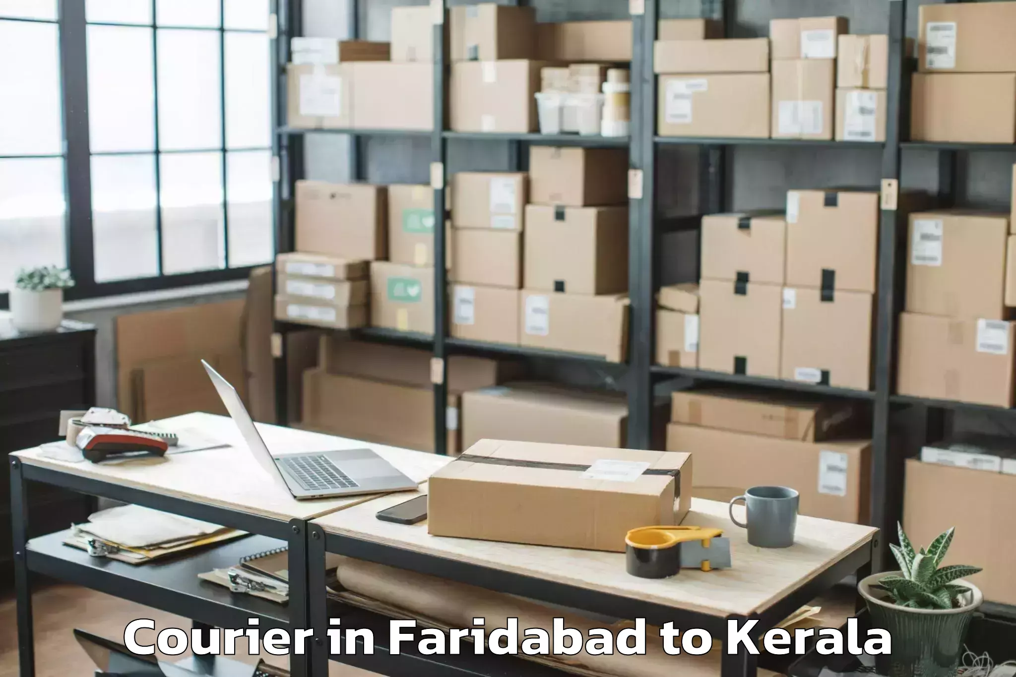 Book Your Faridabad to Shertallai Courier Today